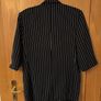 Vintage Navy Pinstripe Half Sleeve Double Breasted Blazer Image 6