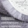 Area Rug 120x160cm, Machine Washable Anti-Slip Fluffy Tie Dye Carpet, Soft Thick Floor Rug for Living Room Bedroom Nursery Kids Room, Light Grey Image 4