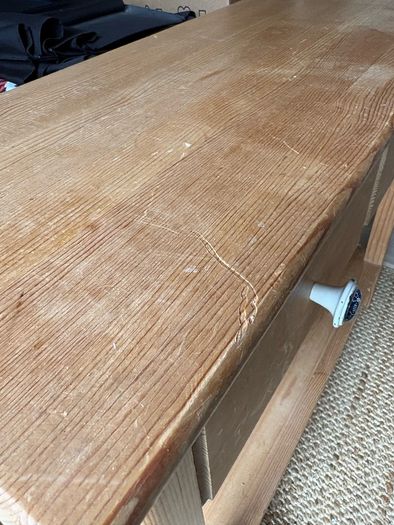 pine side table