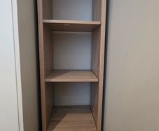 Slim Oak 4-Tier Bookcase/Shelving Unit