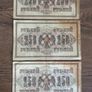 Set of 3  Russia 250 Rubles 1917 Banknotes  Imperial Provisional Gov. Issue Image 2