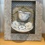 Original Mixed Media Art - Set of 3 Framed Porcelain Tea Set Sculptures | ACE Griesel Art Studios Image 7