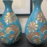 2 Handcrafted Carolyn Donnelly Vases Image 2