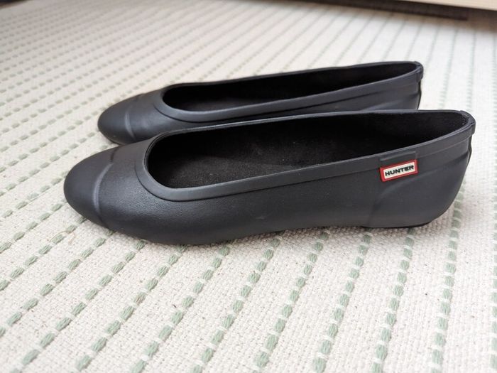 Hunter Original Tour Wellies - Womens Ballet Flats Black size 5UK