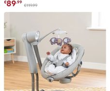 Joie Serina Swivel Baby Swing Elephant Duo