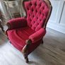 Queen Anne style armchairs and sofa Image 5