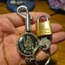 Vintage Lady of Cardigan + Small Padlock Image 3