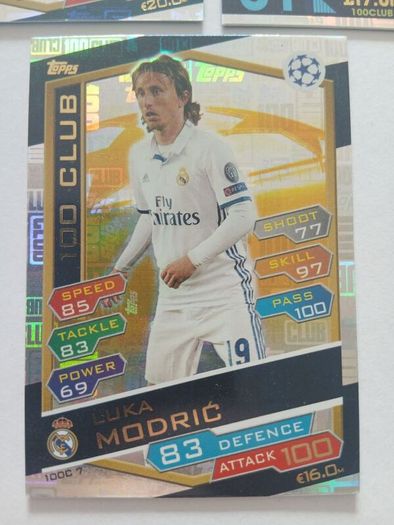 Match Attax 100 Club Cards 2016/17 - Ronaldo, Modric & Sanchez