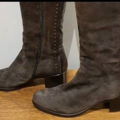 Tall brown suede boots 40 7