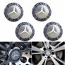 4pcs Wheel Center Cap Emblem Hub Badge Alloy Logo 75mm for Mercedes Benz C E Class CLK Image 3