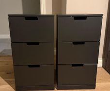 2 IKEA NORDLI Chest of 3 Drawers