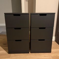2 IKEA NORDLI Chest of 3 Drawers