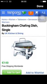 Buckingham Chafing Dish