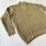 NEW Mens 4XL Olive Khaki Textured Quarter Zip Jumper Image 7