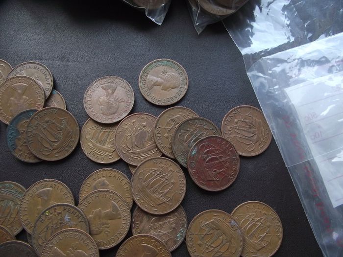 Great Britain. Elizabeth II. 60 coins @Half Penny (1953-1967)