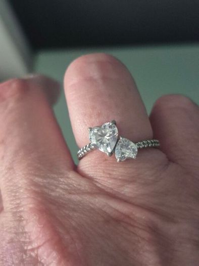 Pandora Double heart ring Size 54
