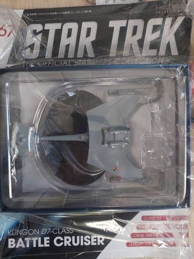 EAGLEMOSS Star Trek 67 Klingon D7 Class Battle Cruiser Star Trek