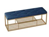 BRAND NEW Furniture Low Stool Hallway Bedroom Shoe Stools Blue