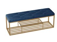 main image for ad BRAND NEW Furniture Low Stool Hallway Bedroom Shoe Stools Blue