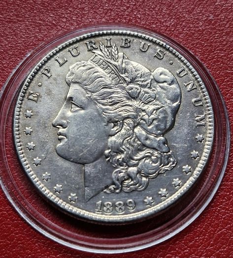 1889 Silver Morgan Toned 1 Dollar coin