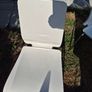 6 IKEA White Gilbert Dining Chairs for sale Image 6
