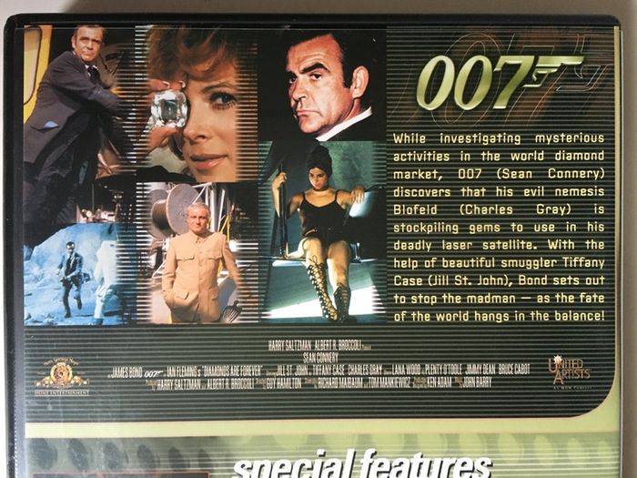 007 James Bond - Diamonds Are Forever [1971] Sean Connery [Movie DVD]