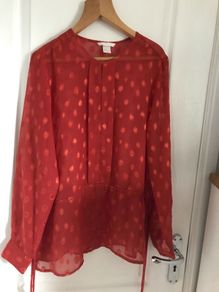 HM Ladies burnt orange blouse size 12