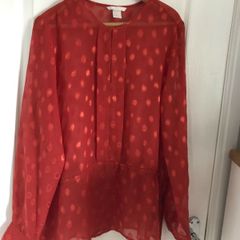HM Ladies burnt orange blouse size 12