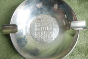 Vintage Alpaca Silver Plate Ashtray from AlpPlat Elephant Spain 1950s