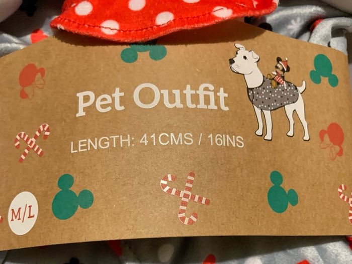 Pet Christmas Outfit Size M/l