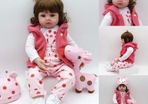 Reborn Dolls Baby Girls 24 Inch 60cm Soft Silicone Vinyl Realistic Real Life Reborn Baby Toddlers Newborn Toys Xmas Gifts reborn babies (FREE POSTAGE)