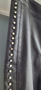 BANNED APPAREL Alternative Black Waxed Jeggings with Silver Studded Seams - Sz L (Fit 14-16UK) - Bnwt Rrp 89