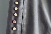 BANNED APPAREL Alternative Black Waxed Jeggings with Silver Studded Seams - Sz L (Fit 14-16UK) - Bnwt Rrp 89