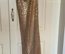 Savida Gold Evening Dress