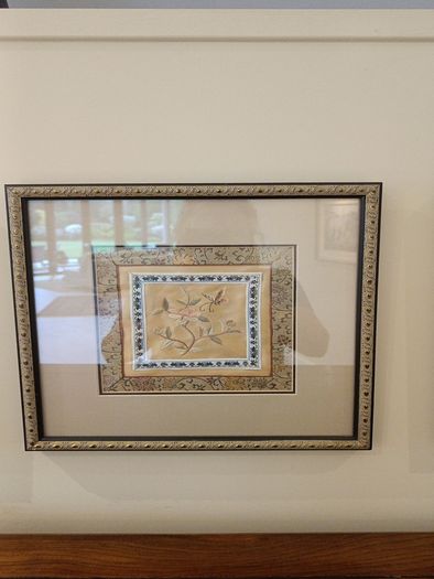 set Chinese embroidery art 30cm sq
