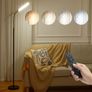 LED Floor Lamp, 18W Reading Standing Lamps with 4 Color Temperature & 5 Brightness Levels, Dimmable Floor Lamps with Remote Control for Living Room, Bedroom, Office Image 8