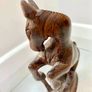 Vintage Wooden Hand Carved Figurine Rearing Horse Image 4