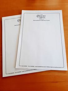 Killiney Court Hotel note pad
