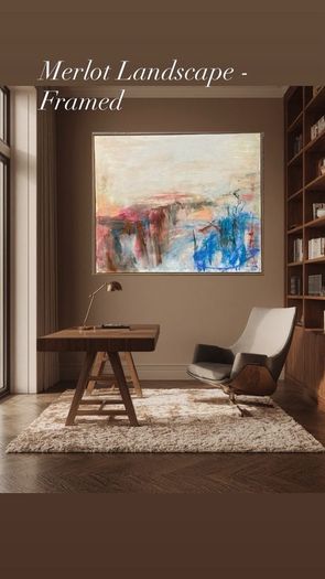 XL Framed Original Art Original Abstract Painting
