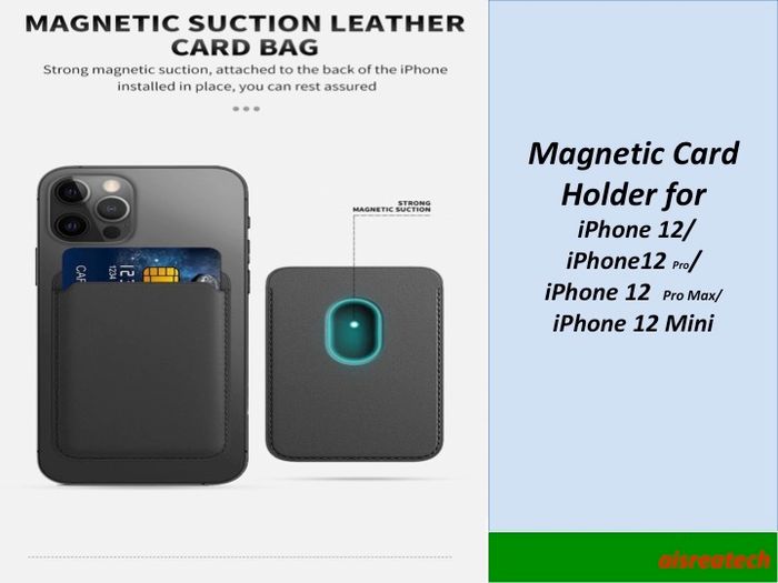 Magnetic Card Holder For iPhone 12 Mini/ iPhone 12/ iPhone 12 Pro/ iPhone 12 Pro MAx