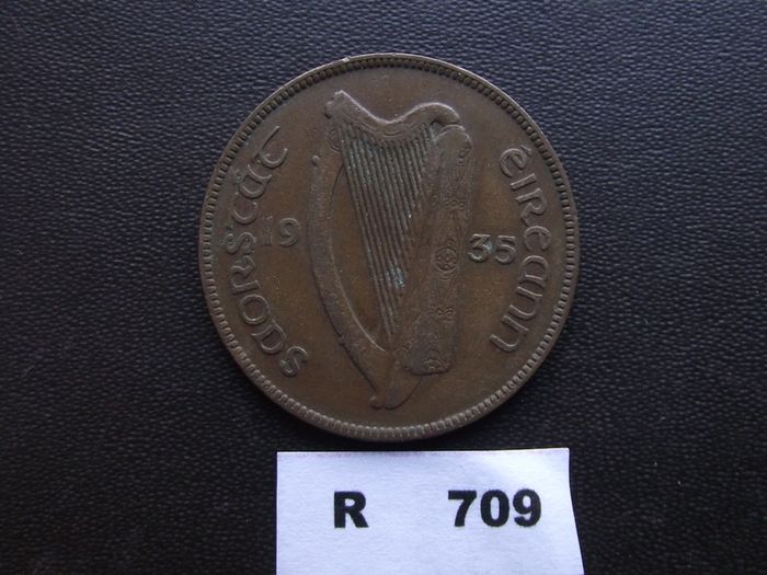 1935 Irish Free State. One Penny.