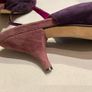 Women shoes low heel sandals purple size 5 Image 6