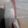 Elegant, simple halter neck wedding dress Image 6