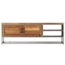 TV Cabinet Recycled Teak and Steel 120x30x40 cm Image 8