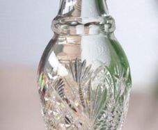Vintage Cavan Irish Crystal Sheelin Pattern Flower Vase