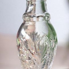 Vintage Cavan Irish Crystal Sheelin Pattern Flower Vase