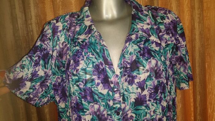 Bm Collection floral blouse size UK22 EU50 Postage included