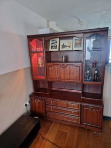 mahogany bar cabinet