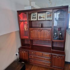 mahogany bar cabinet