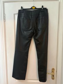 Leather (genuine) Jeans/trousers size M 12